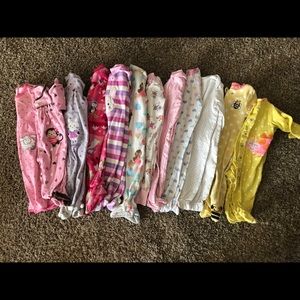 6-9 month Lot of baby girl jammies